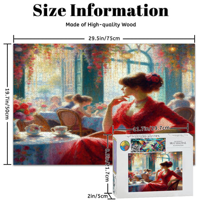 Margot Wooden Jigsaw Puzzles 1000 pcs - Gregg Acini Adoree Designs - Jigsaw Puzzle