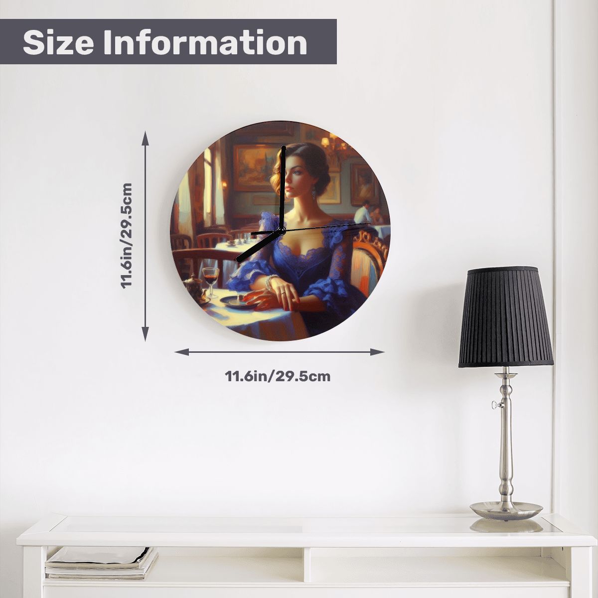 MDF Wall Clock (Made in USA) - Gregg Acini Adoree Designs - Wall Clock