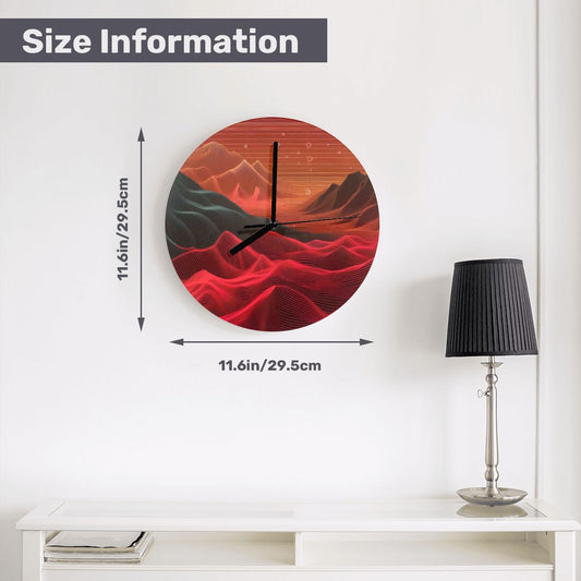 MDF Wall Clock (Made in USA) - Gregg Acini Adoree Designs - Wall Clock