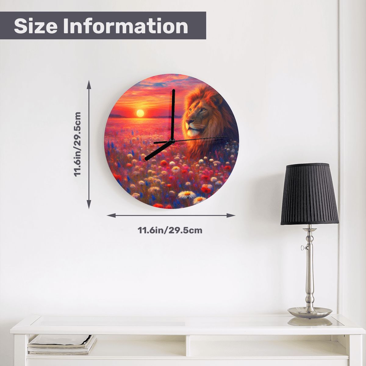 MDF Wall Clock (Made in USA) - Gregg Acini Adoree Designs - Wall Clock