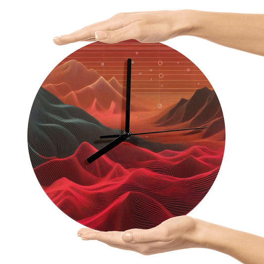 MDF Wall Clock (Made in USA) - Gregg Acini Adoree Designs - Wall Clock