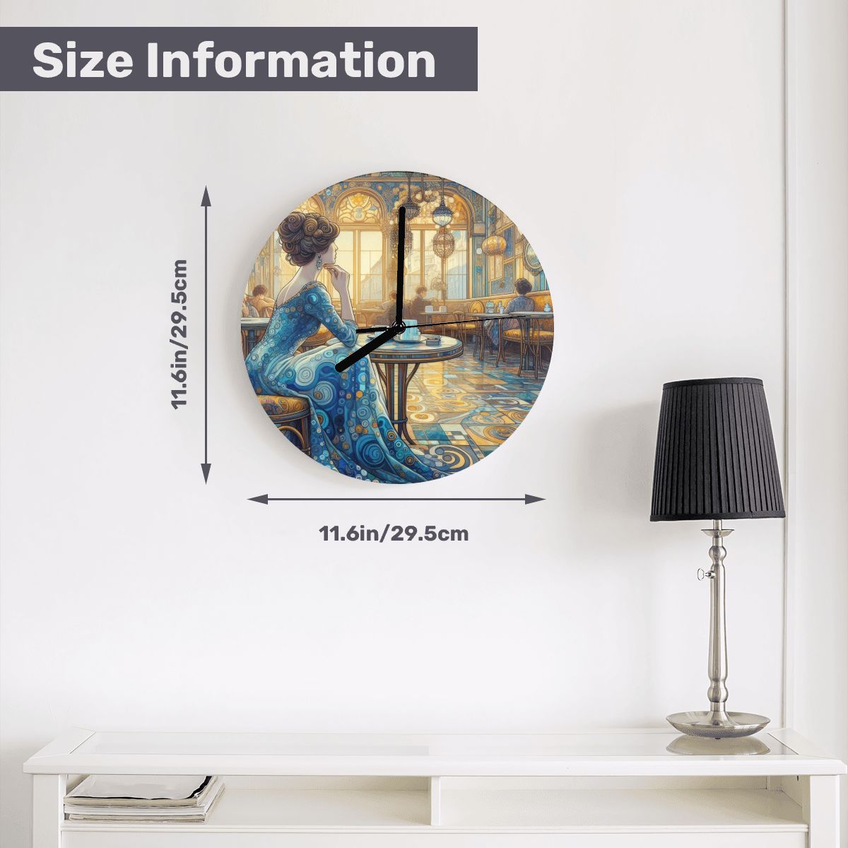 MDF Wall Clock (Made in USA) - Gregg Acini Adoree Designs - Wall Clock