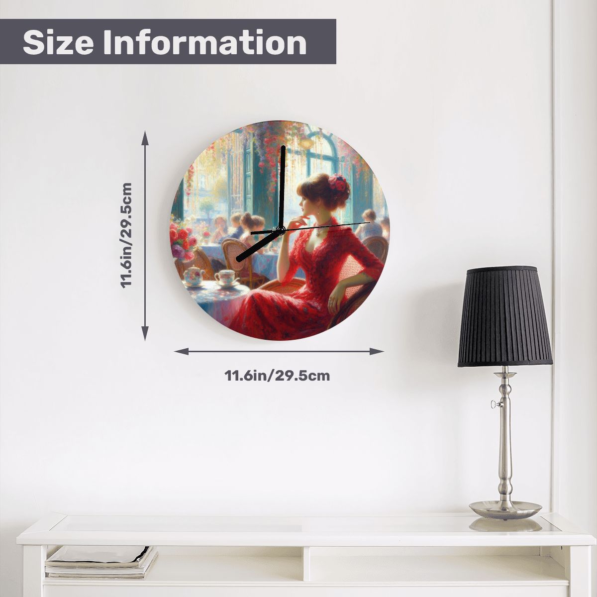 MDF Wall Clock (Made in USA) - Gregg Acini Adoree Designs - Wall Clock