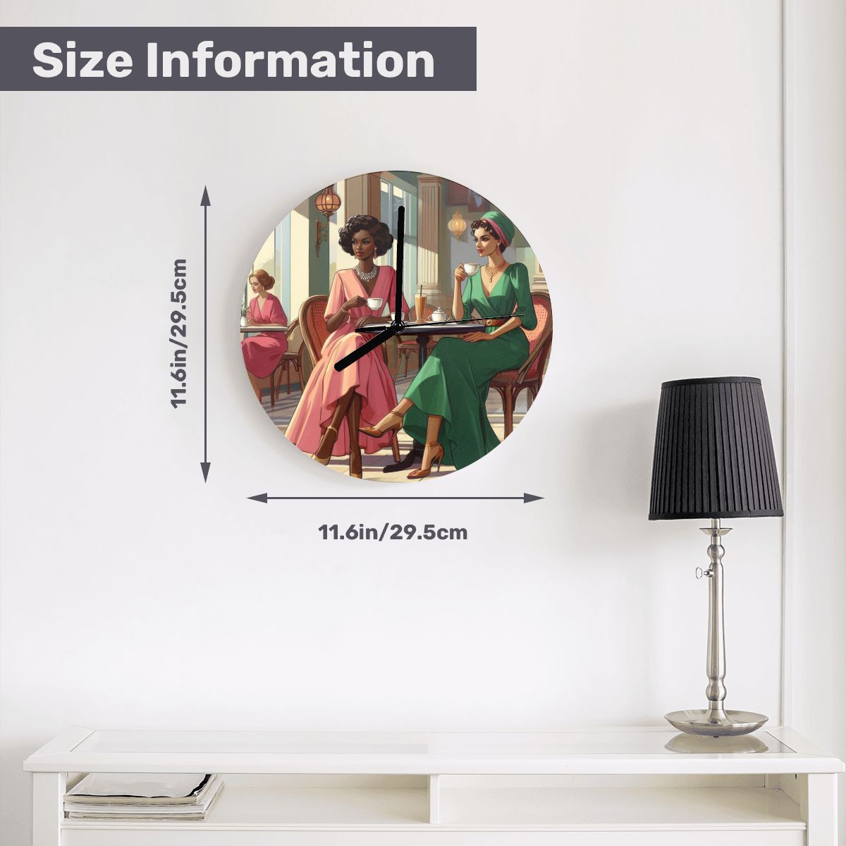 MDF Wall Clock (Made in USA) - Gregg Acini Adoree Designs - Wall Clock