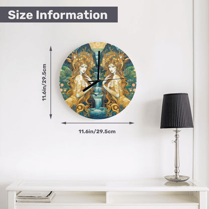 MDF Wall Clock (Made in USA) - Gregg Acini Adoree Designs - Wall Clock