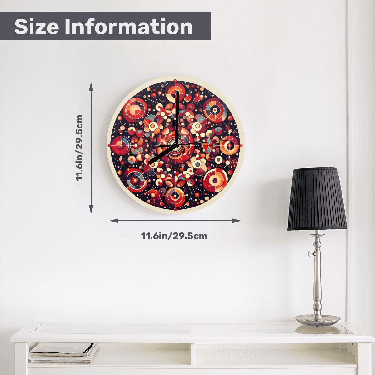 MDF Wall Clock (Made in USA) - Gregg Acini Adoree Designs - Wall Clock