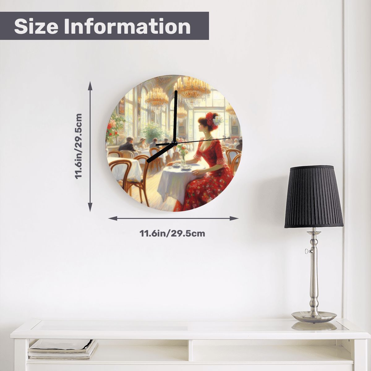 MDF Wall Clock (Made in USA) - Gregg Acini Adoree Designs - Wall Clock