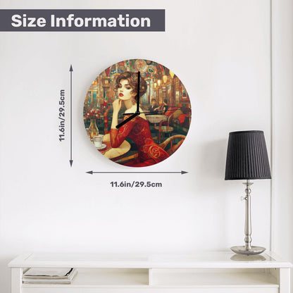 MDF Wall Clock (Made in USA) - Gregg Acini Adoree Designs - Wall Clock