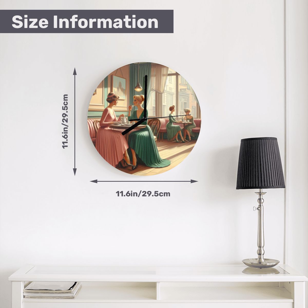 MDF Wall Clock (Made in USA) - Gregg Acini Adoree Designs - Wall Clock