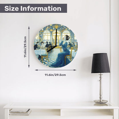 MDF Wall Clock (Made in USA) - Gregg Acini Adoree Designs - Wall Clock