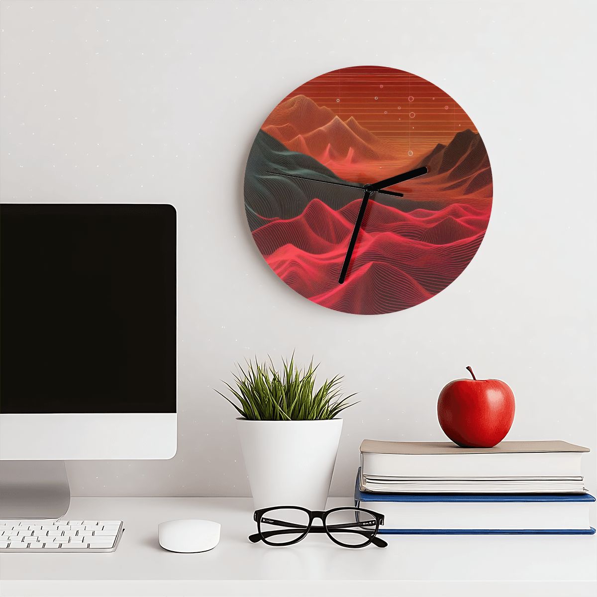 MDF Wall Clock (Made in USA) - Gregg Acini Adoree Designs - Wall Clock