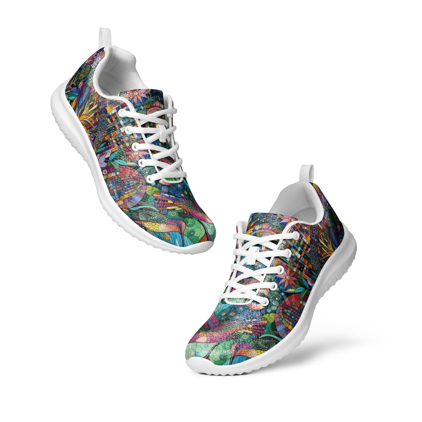 Hummingbird Kaleidoscope Men’s athletic shoes by Gregg Acini Adoree Designs