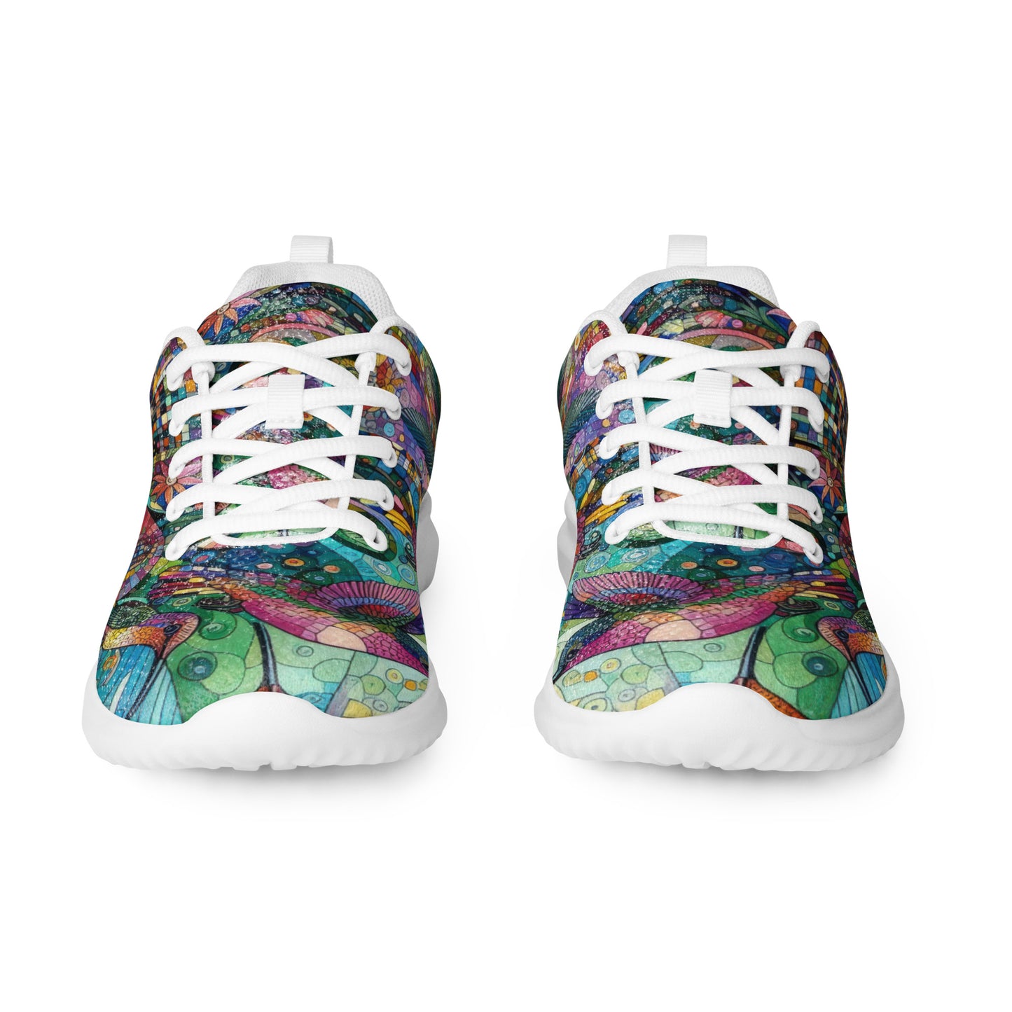 Hummingbird Kaleidoscope Men’s athletic shoes by Gregg Acini Adoree Designs