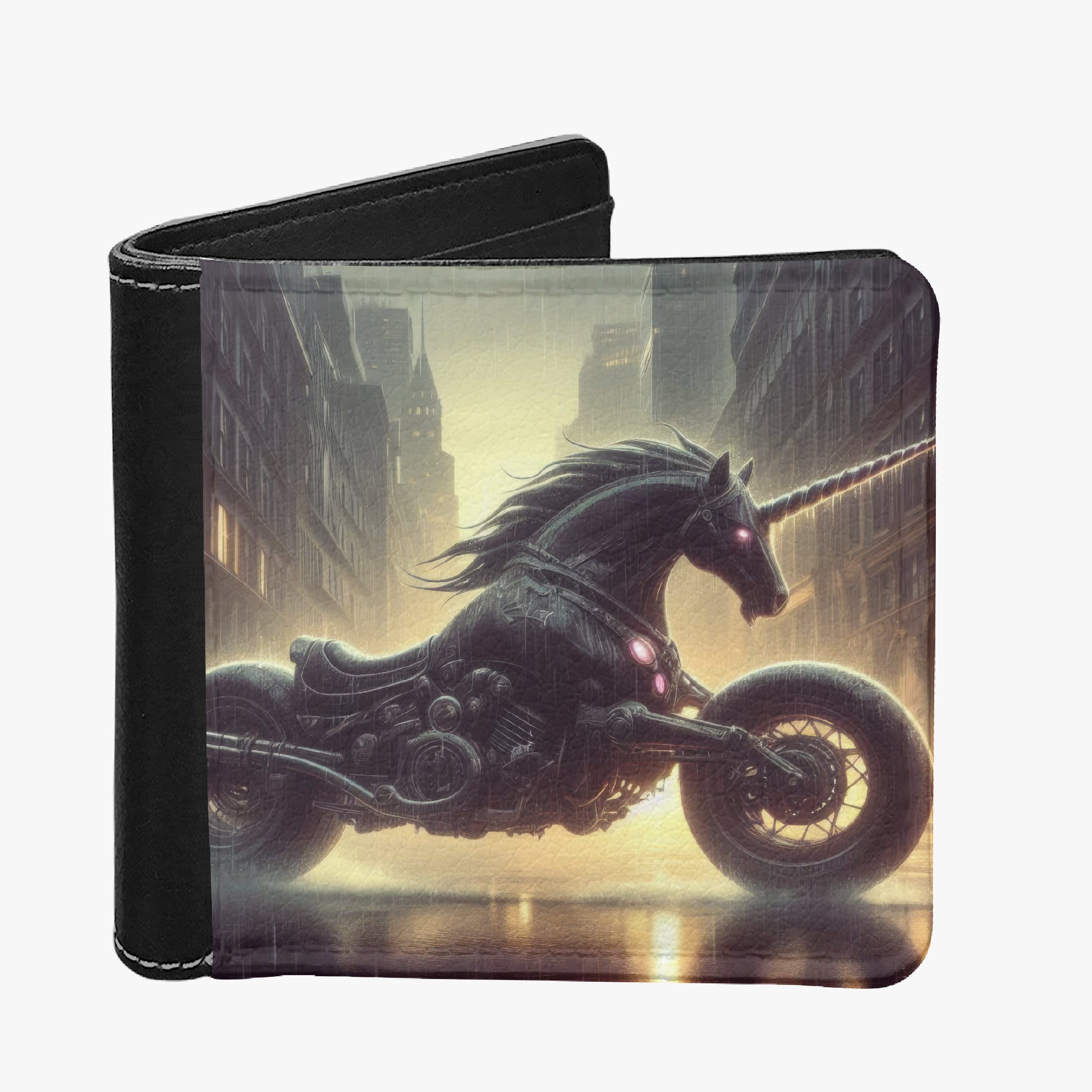 Motorcycle Unicorn Bifold Wallet - Gregg Acini Adoree Designs - Wallets