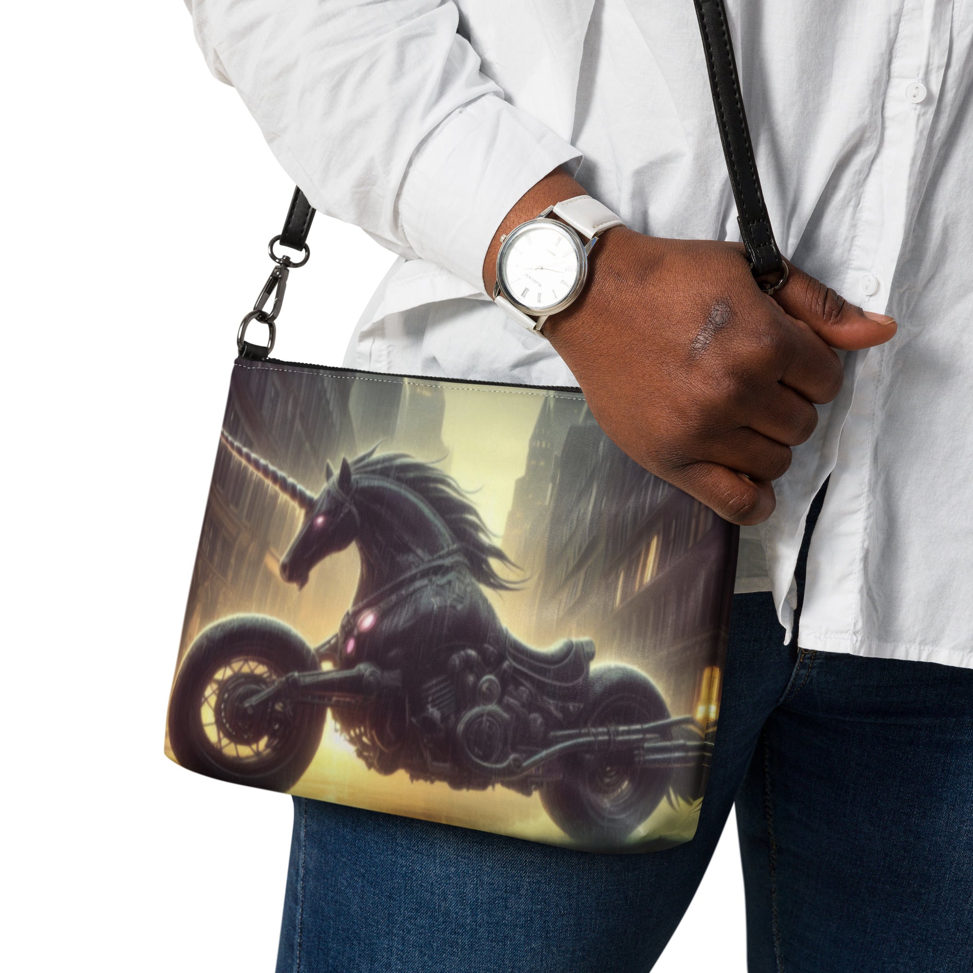 Motorcycle Unicorn Crossbody bag - Gregg Acini Adoree Designs - Handbag