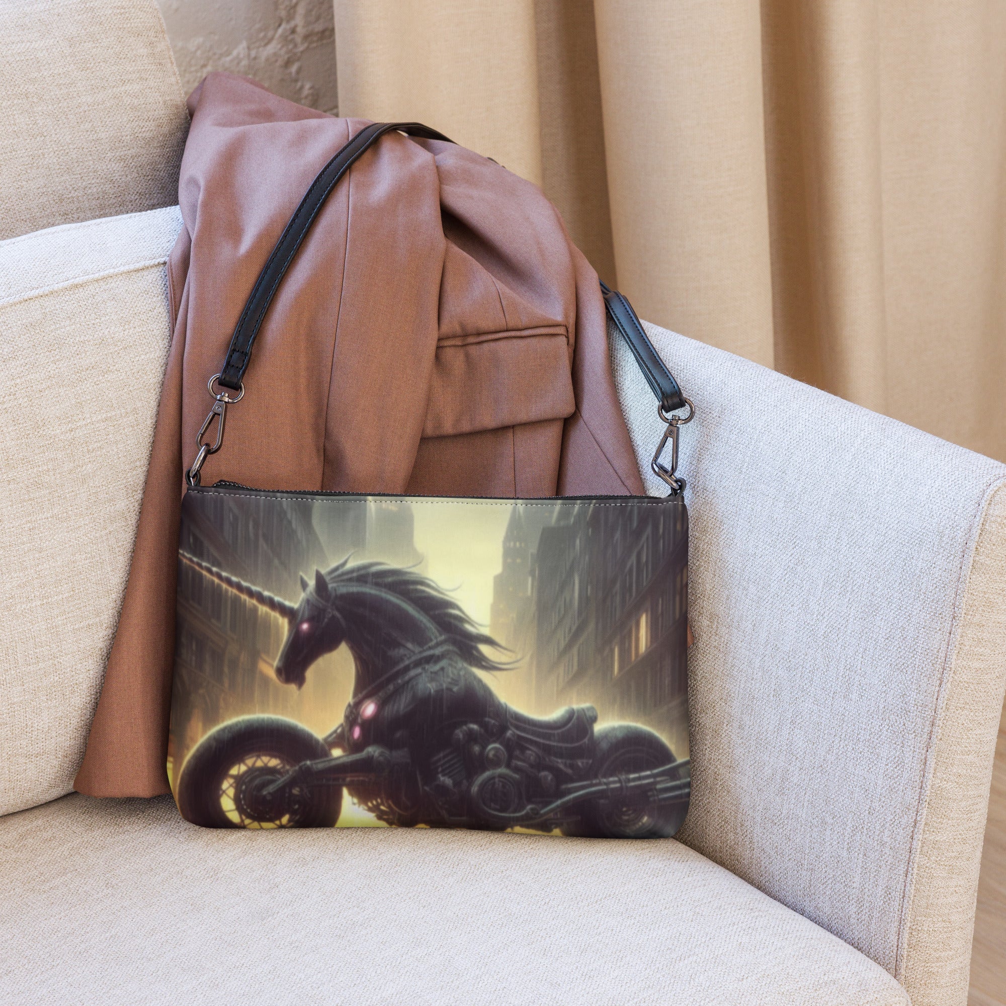 Motorcycle Unicorn Crossbody bag - Gregg Acini Adoree Designs - Handbag