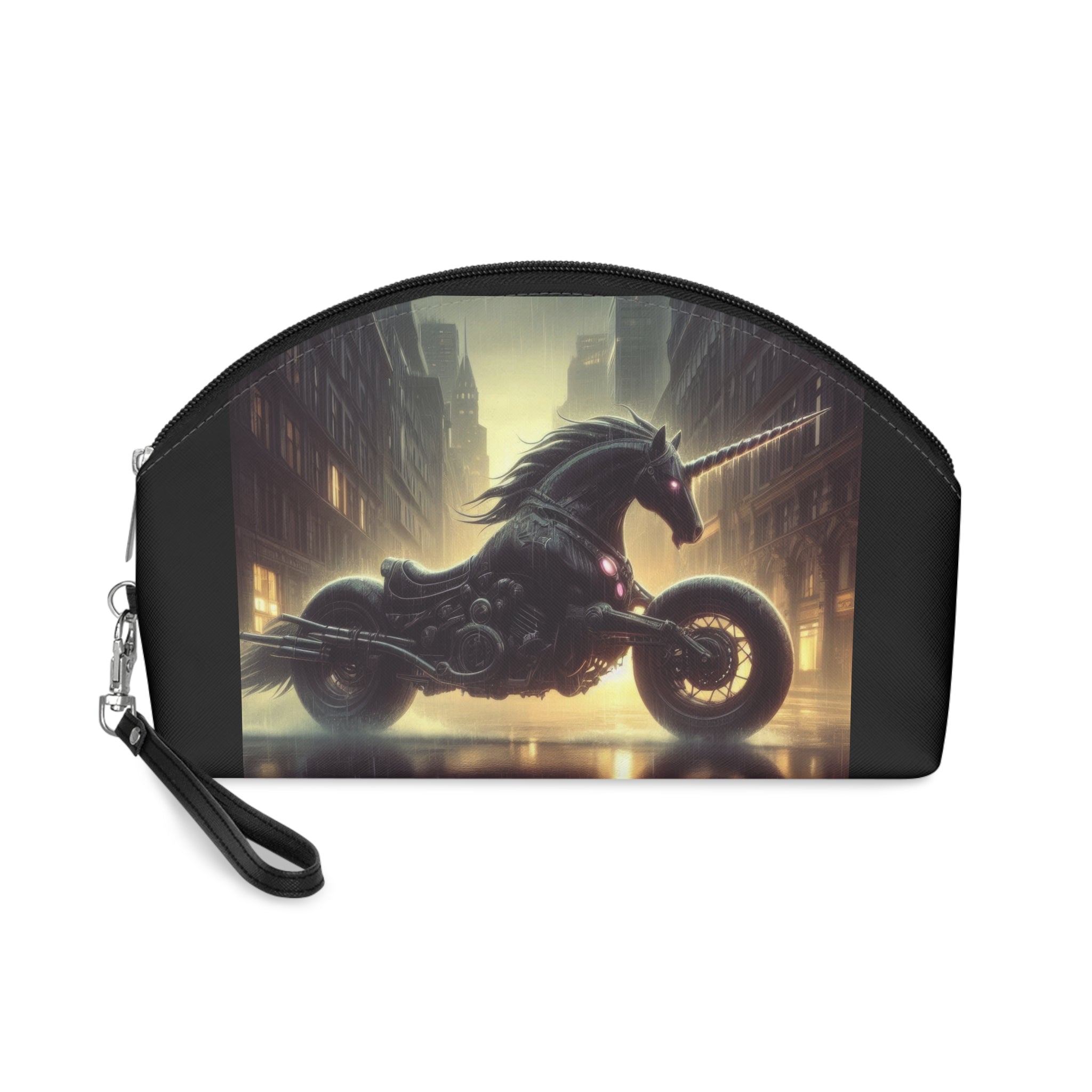 Motorcycle Unicorn Makeup Bag – Cosmetic Pouch - Gregg Acini Adoree Designs - Bags
