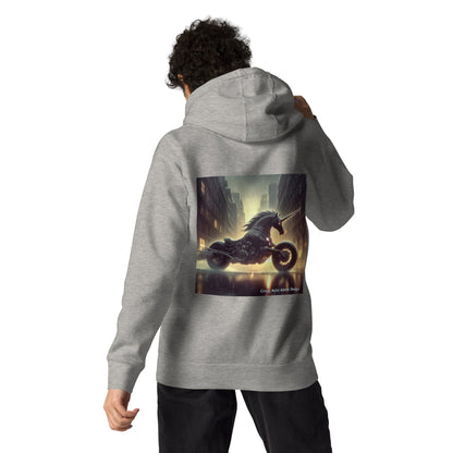 Motorcycle Unicorn Unisex Hoodie by Gregg Acini Adoree Designs - Gregg Acini Adoree Designs - Hoodie