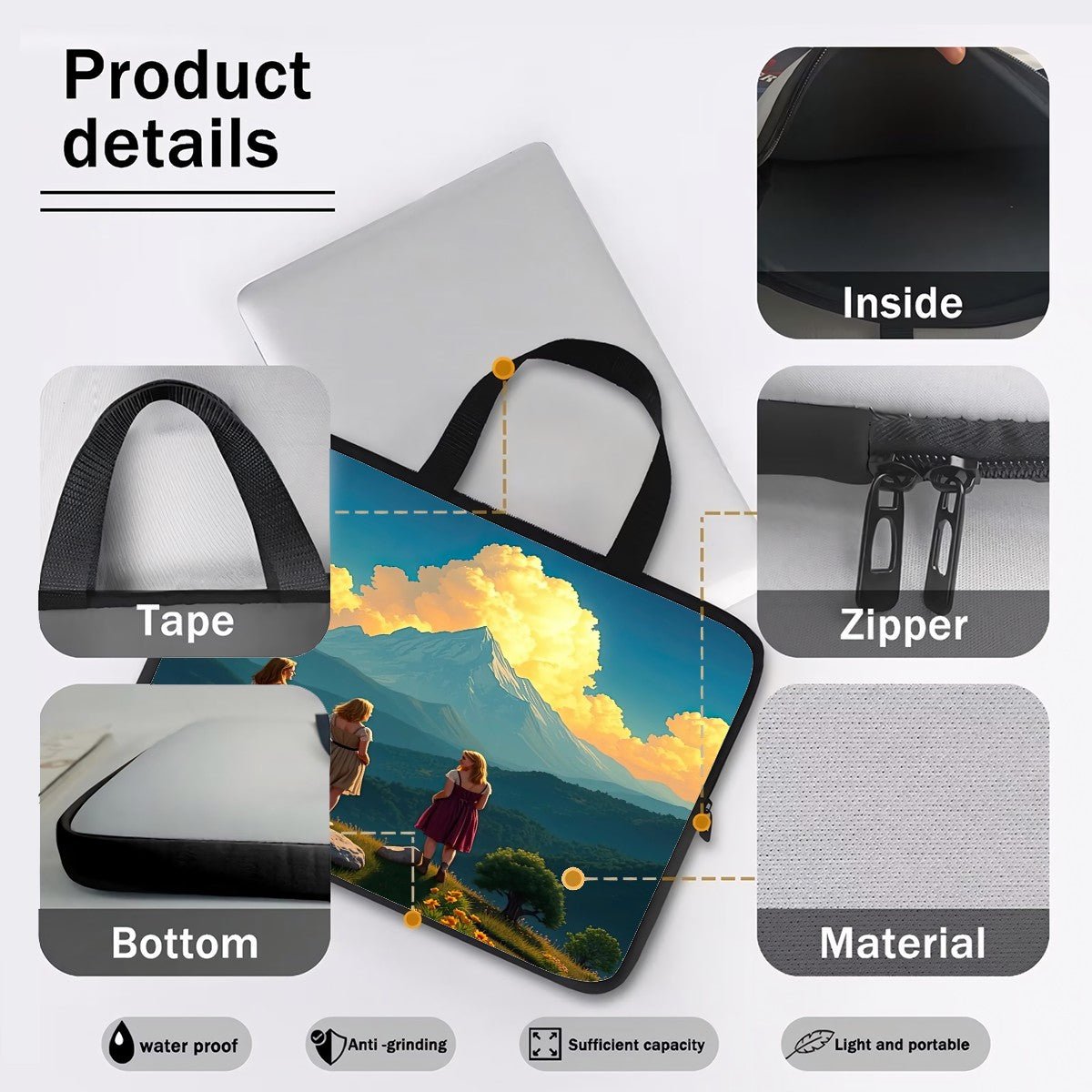 Mountain Overlook Laptop Bag - Gregg Acini Adoree Designs - Computer Bag