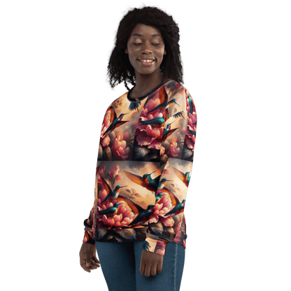 Multicolor Hummingbirds Unisex Sweatshirt by Gregg Acini Adoree Designs - Gregg Acini Adoree Designs - Sweatshirt