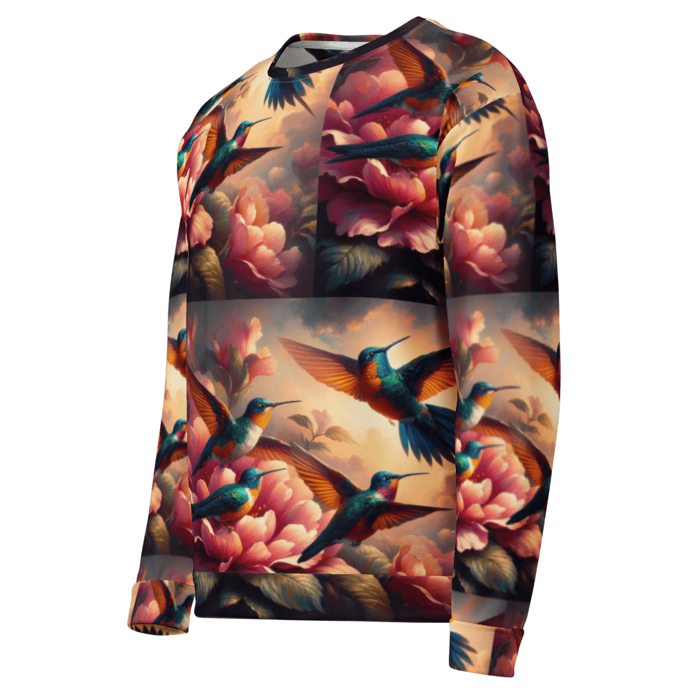 Multicolor Hummingbirds Unisex Sweatshirt by Gregg Acini Adoree Designs - Gregg Acini Adoree Designs - Sweatshirt