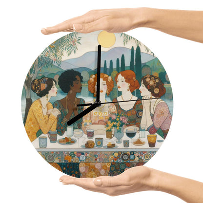 Nuveau Brunch MDF Wall Clock (Made in USA) - Gregg Acini Adoree Designs - Wall Clock