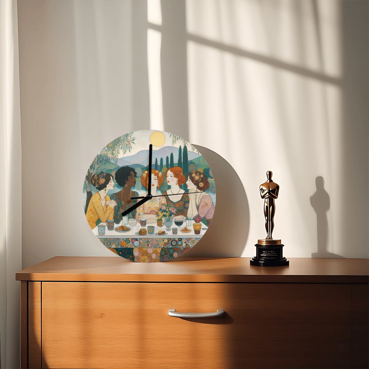 Nuveau Brunch MDF Wall Clock (Made in USA) - Gregg Acini Adoree Designs - Wall Clock