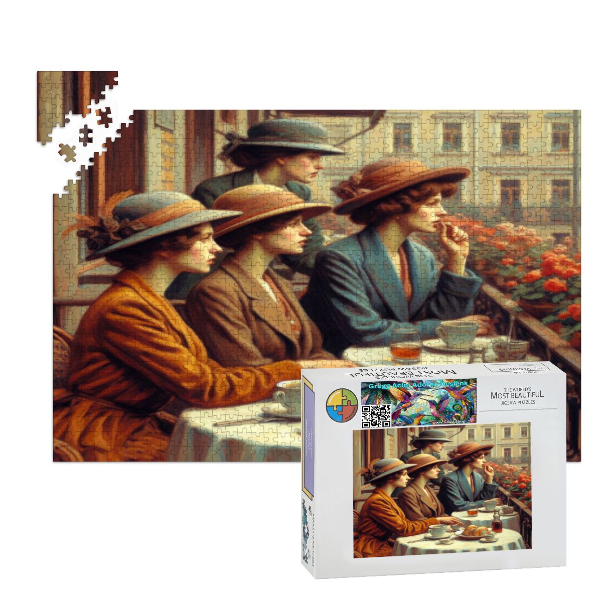Observers Wooden Jigsaw Puzzles 1000 pcs - Gregg Acini Adoree Designs - Jigsaw Puzzle