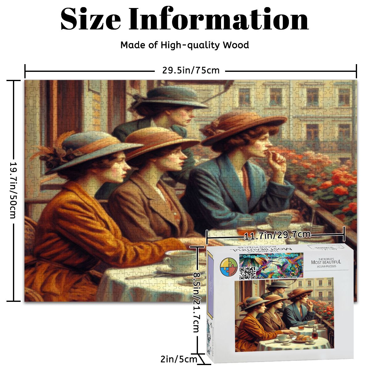 Observers Wooden Jigsaw Puzzles 1000 pcs - Gregg Acini Adoree Designs - Jigsaw Puzzle