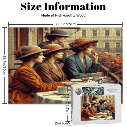 Observers Wooden Jigsaw Puzzles 1000 pcs - Gregg Acini Adoree Designs - Jigsaw Puzzle