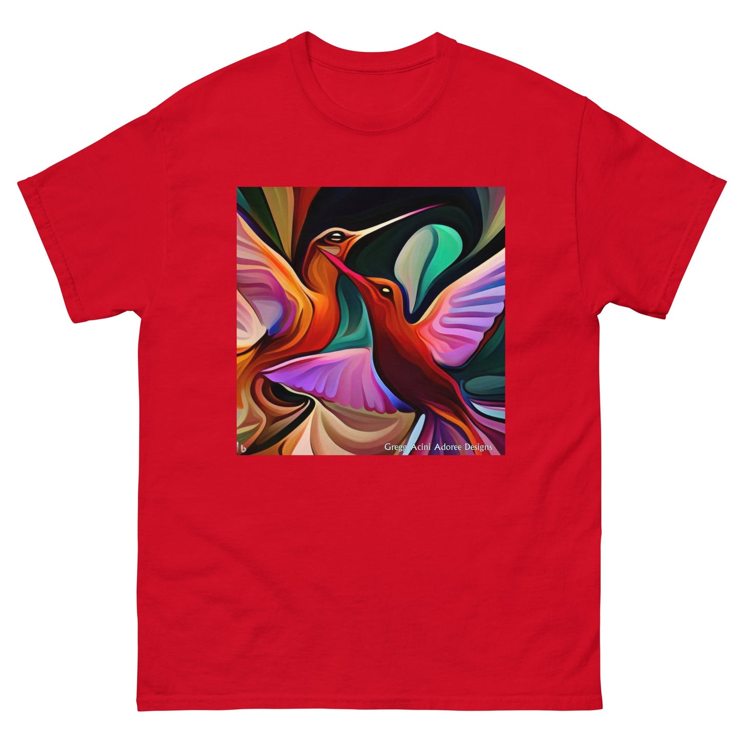 Okee Hummingbirds Unisex classic tee by Gregg Acini Adoree Designs - Gregg Acini Adoree Designs - Tee Shirt
