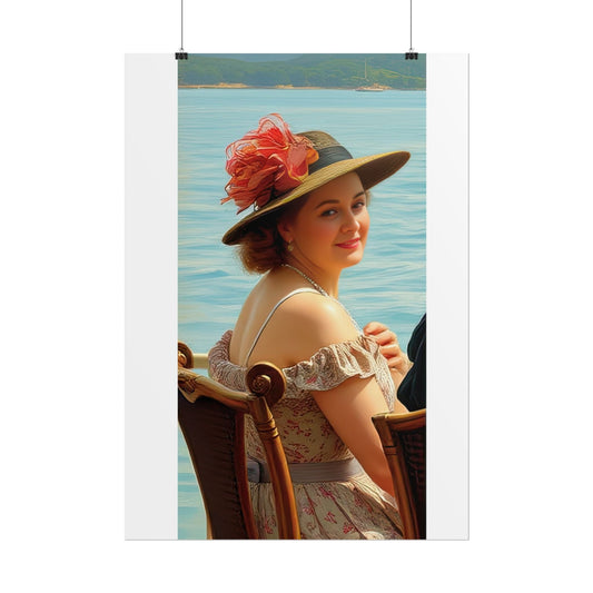 Paige by the Lake Beautiful Vintage Rolled Poster Home Decor by Gregg Acini Adoree Designs - Gregg Acini Adoree Designs - Poster
