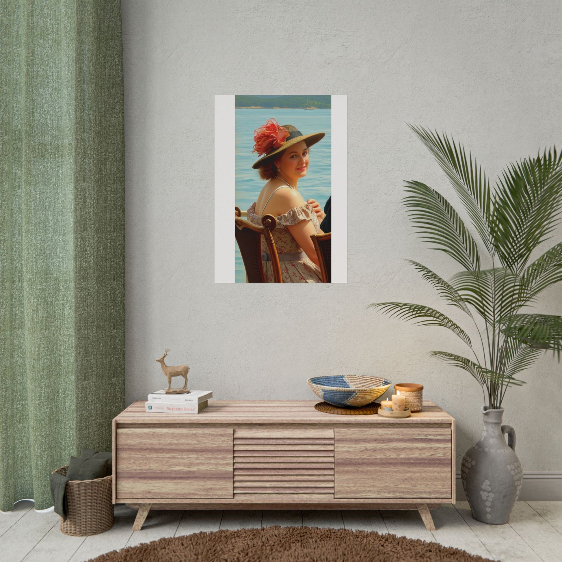 Paige by the Lake Beautiful Vintage Rolled Poster Home Decor by Gregg Acini Adoree Designs - Gregg Acini Adoree Designs - Poster