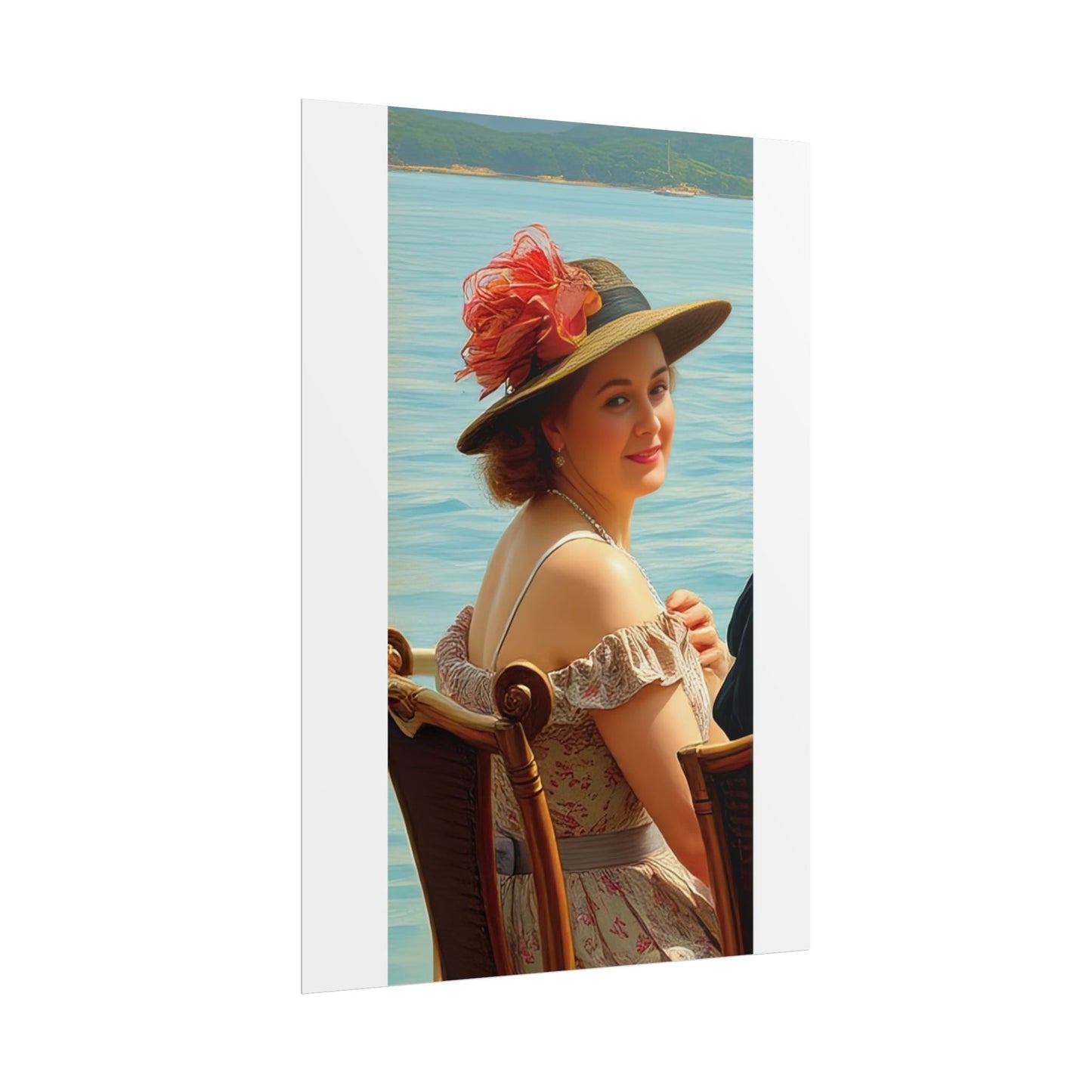 Paige by the Lake Beautiful Vintage Rolled Poster Home Decor by Gregg Acini Adoree Designs - Gregg Acini Adoree Designs - Poster