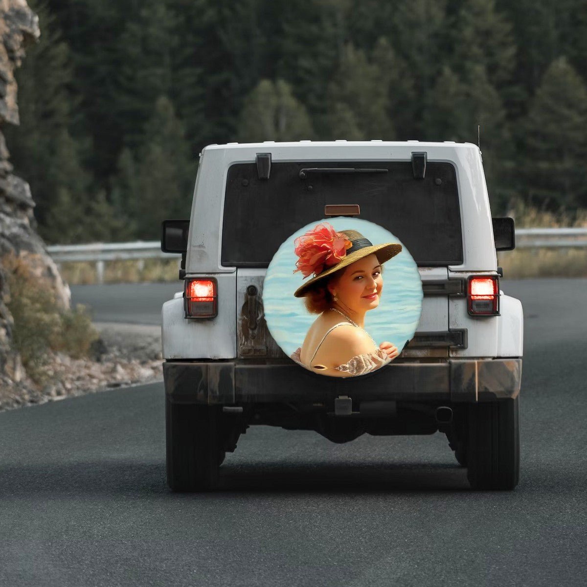 Paige by the Lake Thickened Spare Tire Cover - Gregg Acini Adoree Designs - Spare Tire Cover