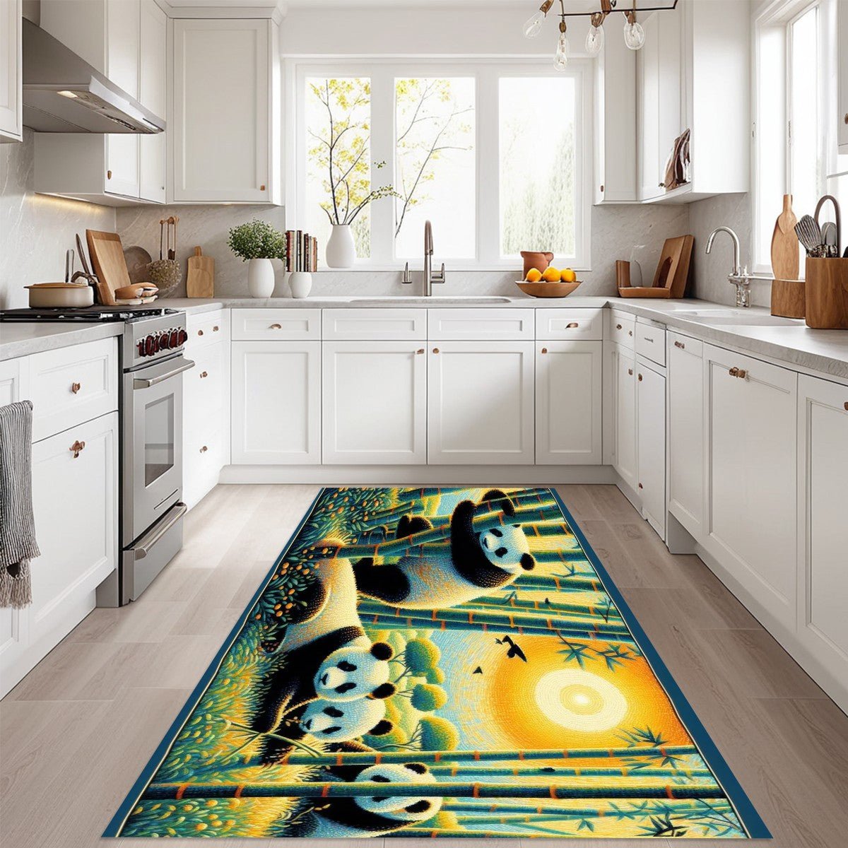 Panda Family Area Mat - Gregg Acini Adoree Designs - Rugs & Mats