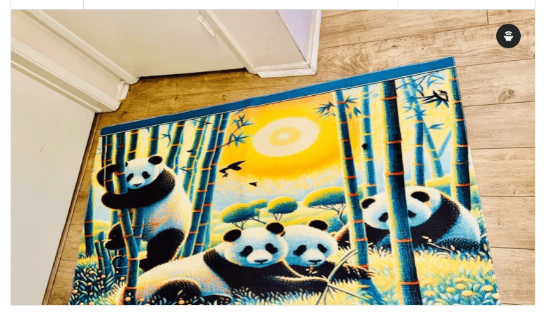 Panda Family Area Mat - Gregg Acini Adoree Designs - Rugs & Mats