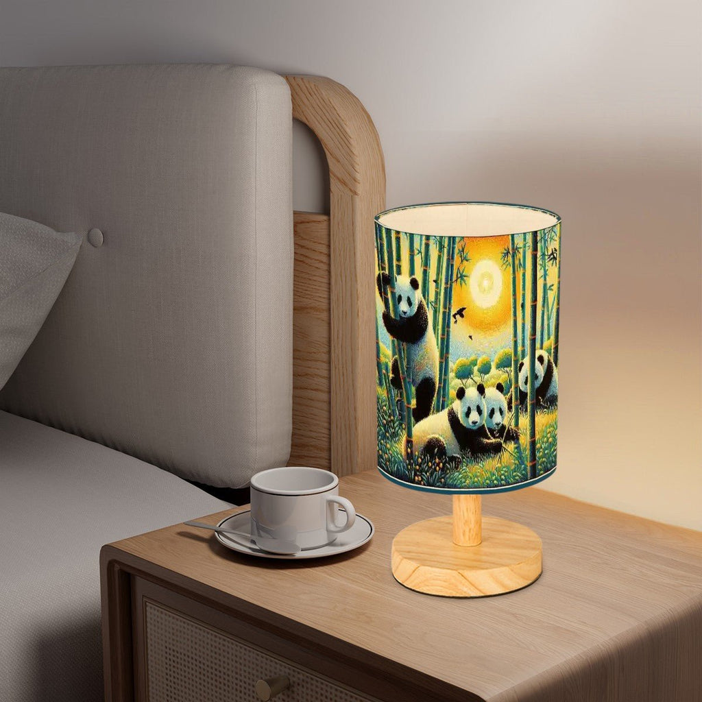 Panda Family Cylindrical Table Lamp - Gregg Acini Adoree Designs - Lamp