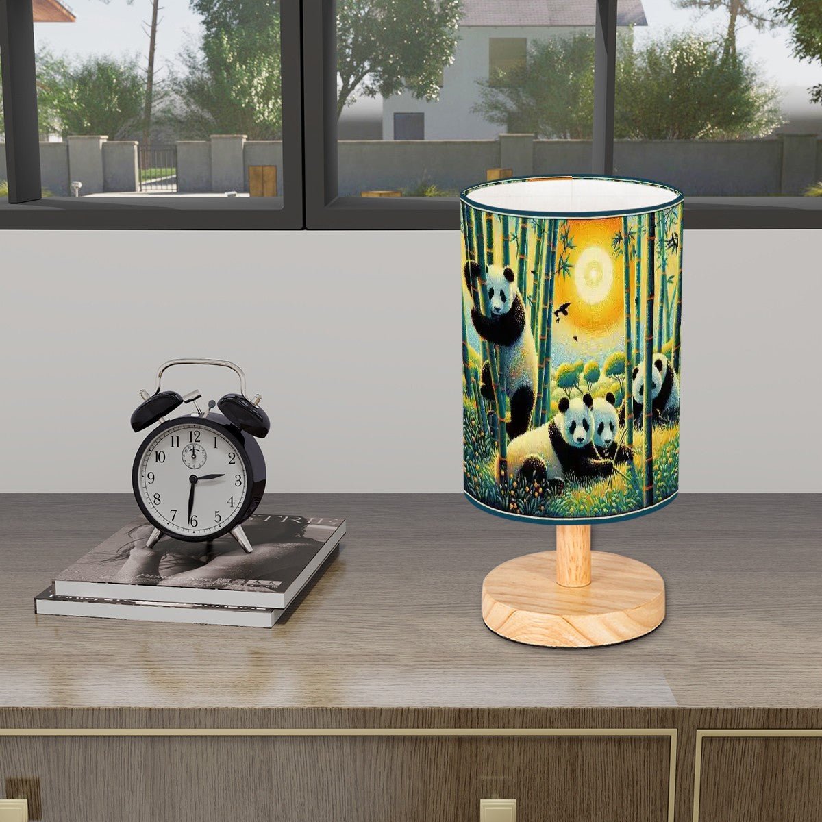 Panda Family Cylindrical Table Lamp - Gregg Acini Adoree Designs - Lamp