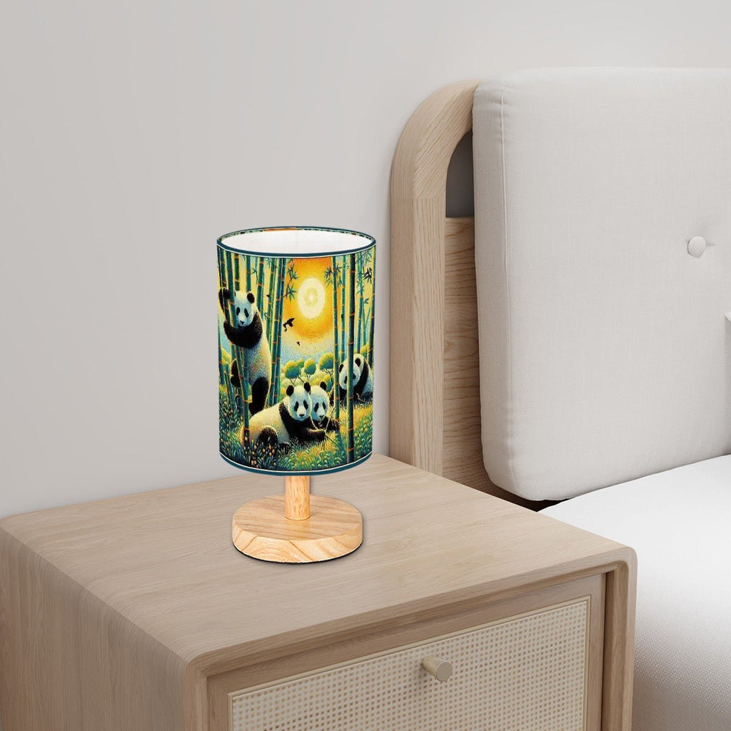 Panda Family Cylindrical Table Lamp - Gregg Acini Adoree Designs - Lamp
