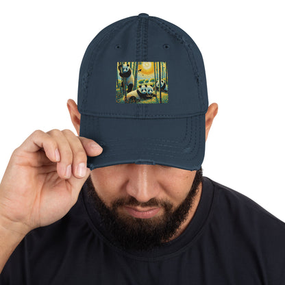 Panda Family Distressed Hat - Gregg Acini Adoree Designs - Hat