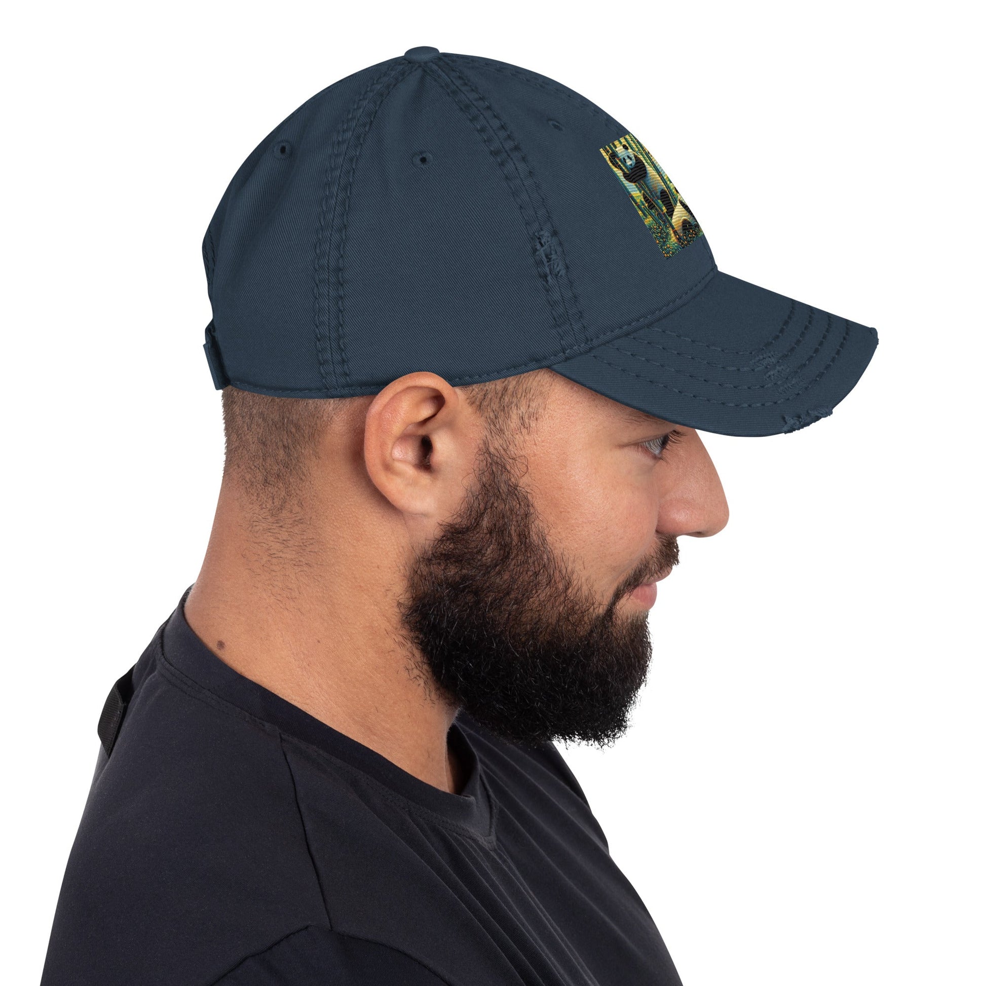 Panda Family Distressed Hat - Gregg Acini Adoree Designs - Hat
