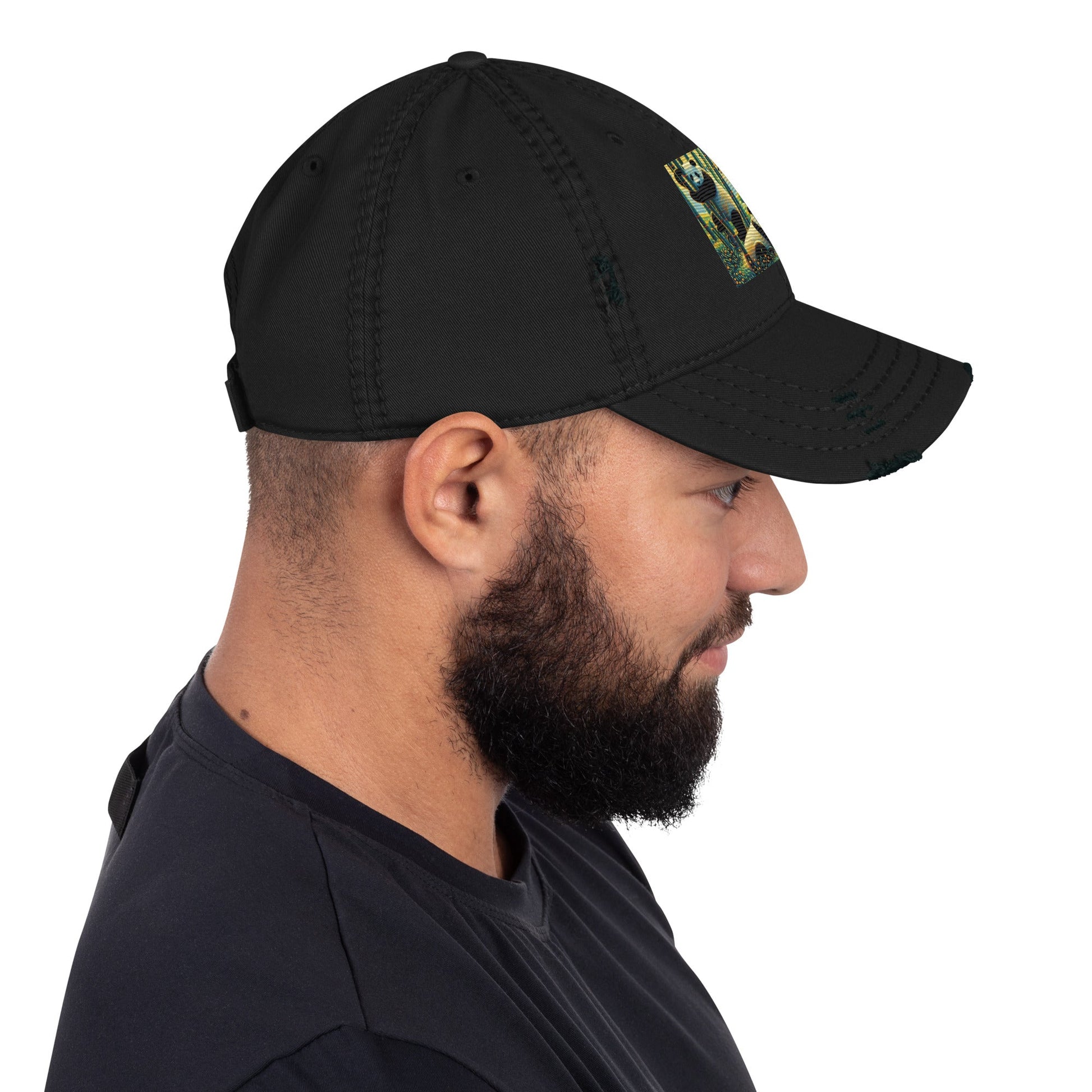 Panda Family Distressed Hat - Gregg Acini Adoree Designs - Hat