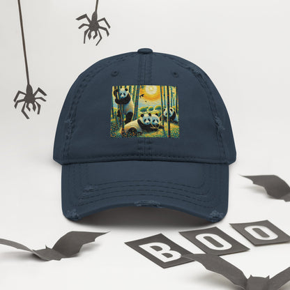 Panda Family Distressed Hat - Gregg Acini Adoree Designs - Hat