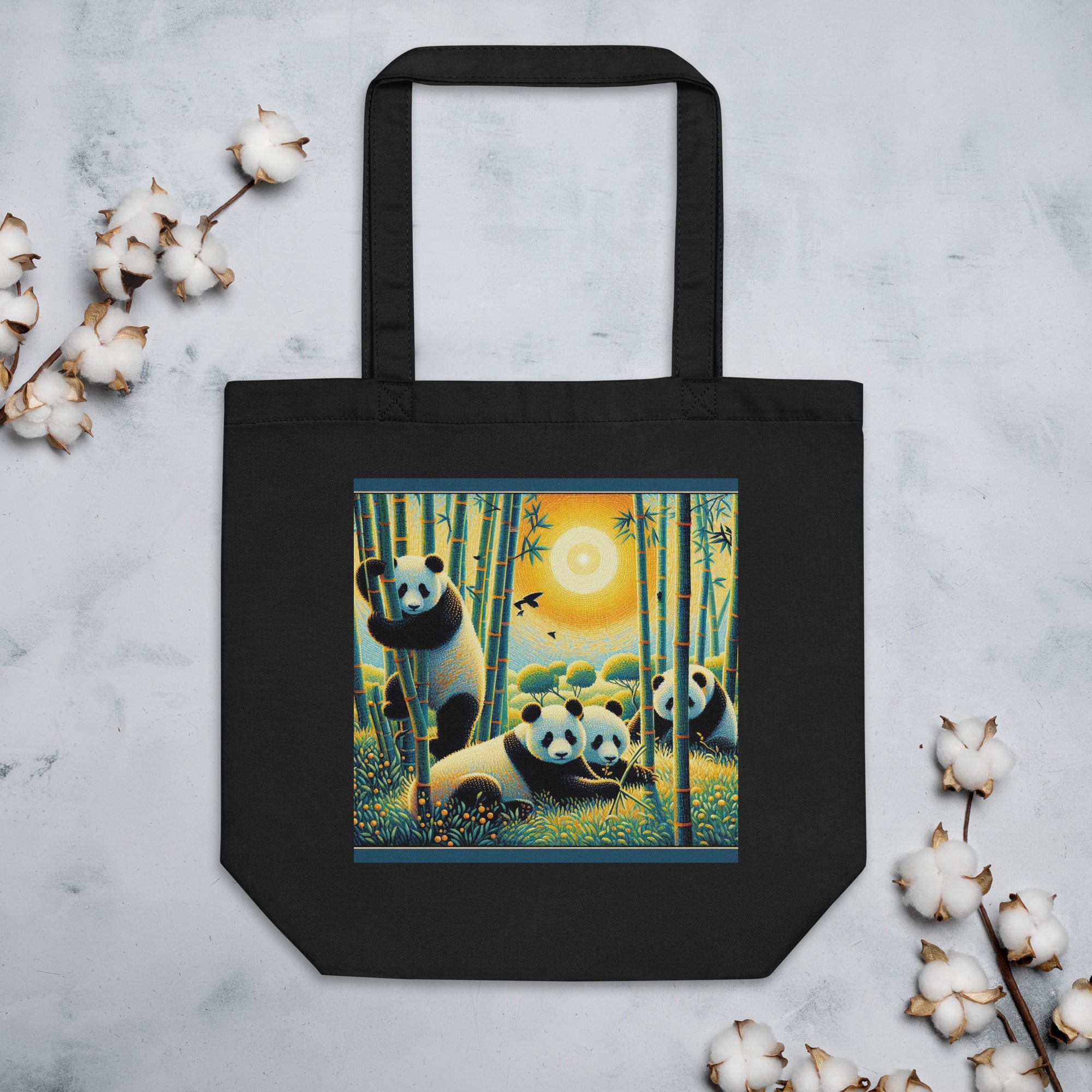 Panda Family Eco Tote Bag - Gregg Acini Adoree Designs - Tote Bag