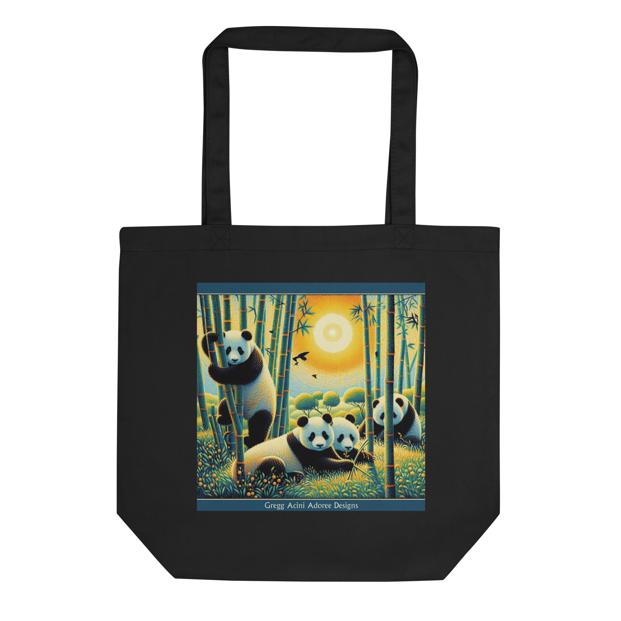 Panda Family Eco Tote Bag - Gregg Acini Adoree Designs - Tote Bag