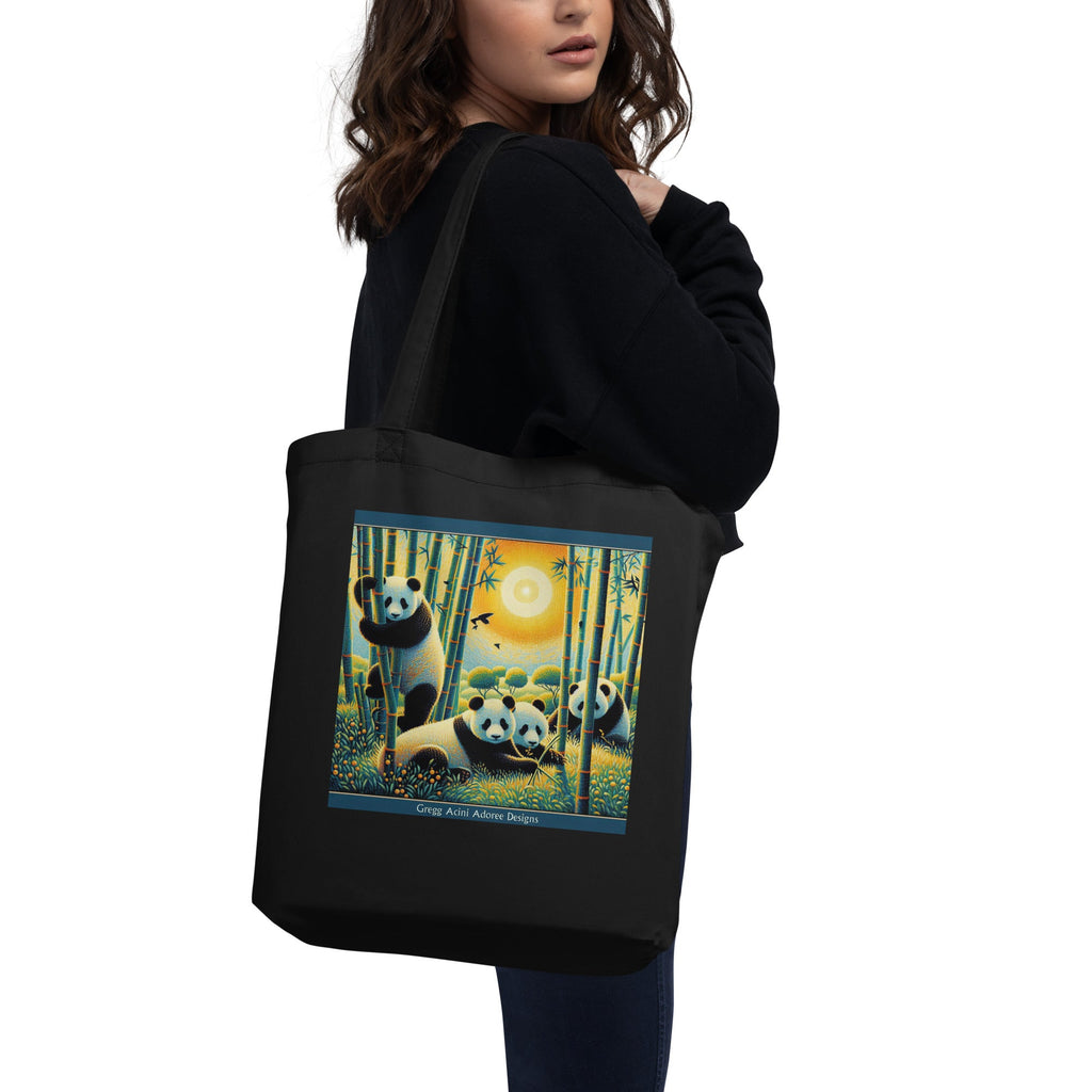 Panda Family Eco Tote Bag - Gregg Acini Adoree Designs - Tote Bag