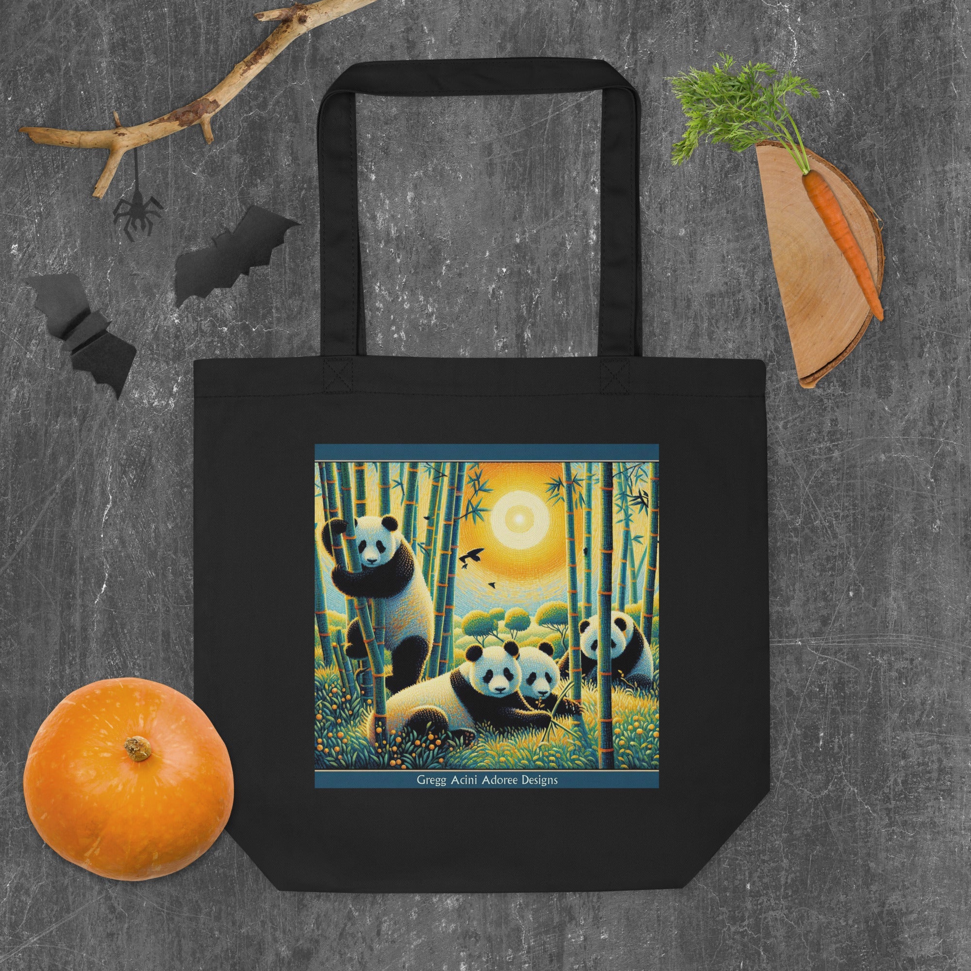 Panda Family Eco Tote Bag - Gregg Acini Adoree Designs - Tote Bag