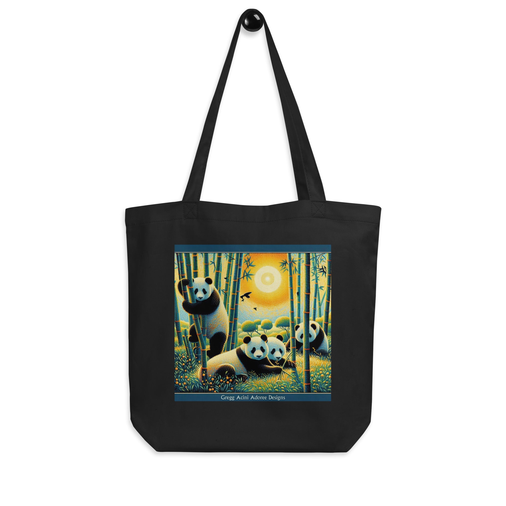 Panda Family Eco Tote Bag - Gregg Acini Adoree Designs - Tote Bag