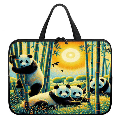 Panda Family Laptop Bag - Gregg Acini Adoree Designs - Computer Bag